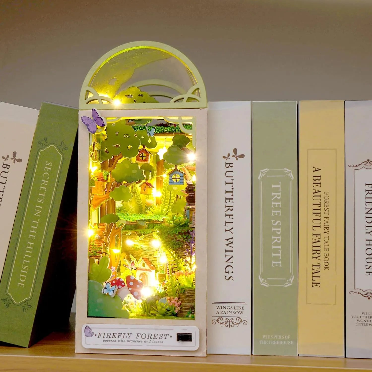 DIY Miniature Firefly Forest Book Nook Kit – LuthCreative display picture 1
