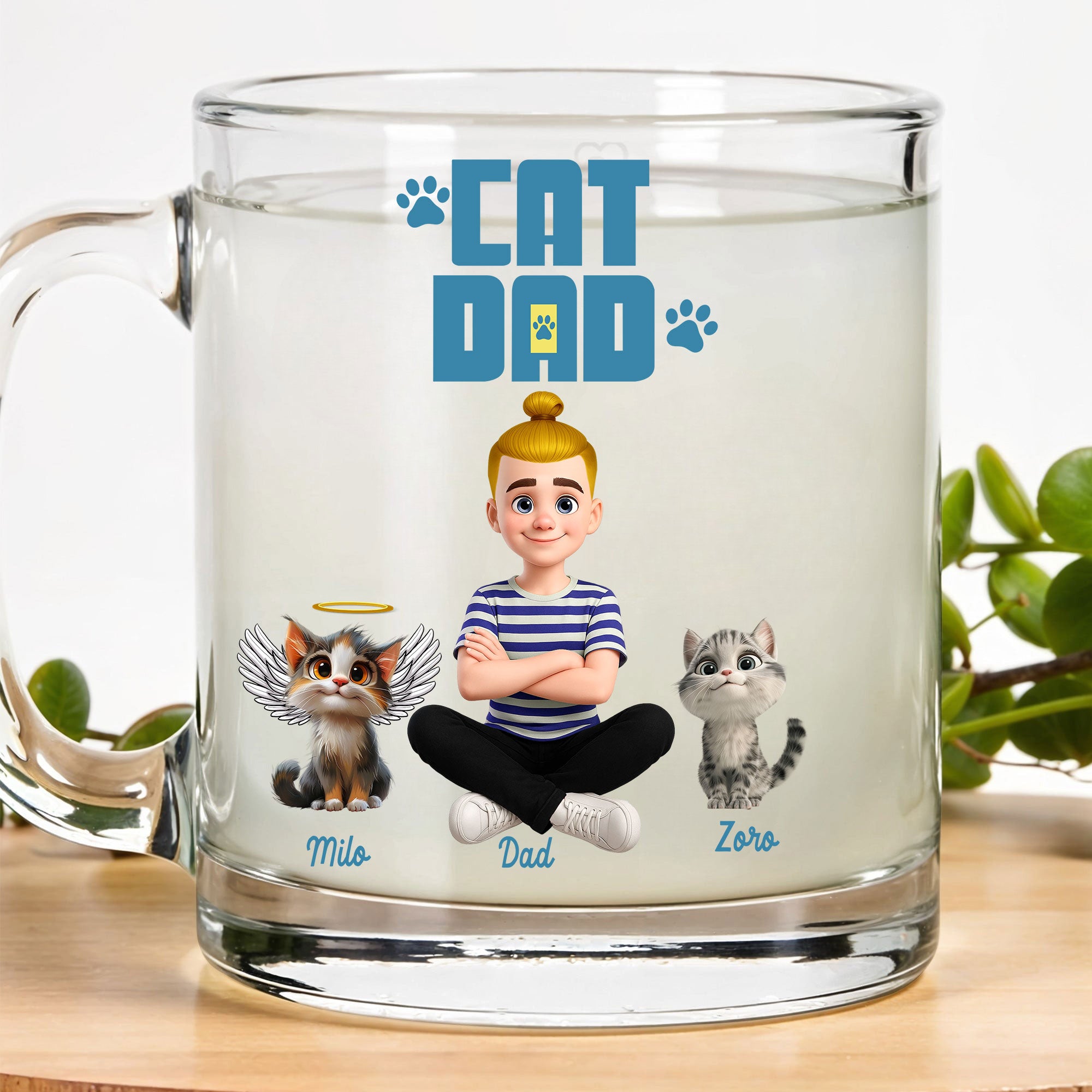 Personalized Cat Dad Memorial Mug - Father's Day Gift - Personalized Cat  Dad Mug with Custom Characters  LuthCreative