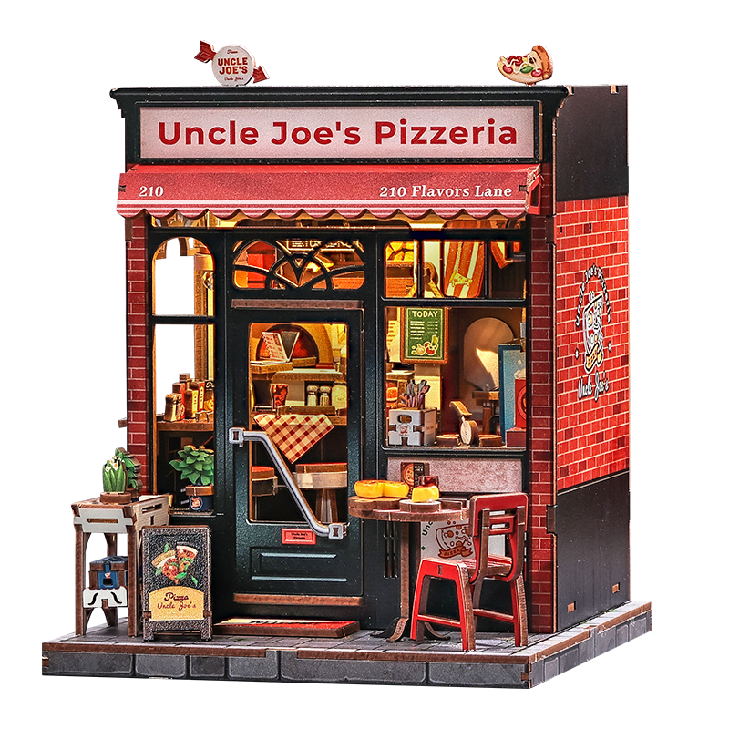 Book Lover’s Dream – DIY 3D Book Nook Miniature Bookstore Kit, Bookshelf Insert with LED Lights, Creative Wooden Puzzle