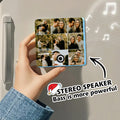 Personalized Couple Photo Music Fridge Magnet, Music lovers Gift Magnets, Wedding Memories Refrigerator Magnets, Kitchen Photo Magnet, Customize Valentine Magnet Gifts - LuthCreative