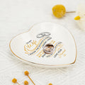 Personalized Heart Jewelry Dish - 'Long Distance Love' Wife Gift - LuthCreative