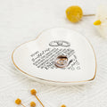 Personalized Heart-Shaped Jewelry Dish - 'To My Beautiful Wife' Wedding Gift - LuthCreative