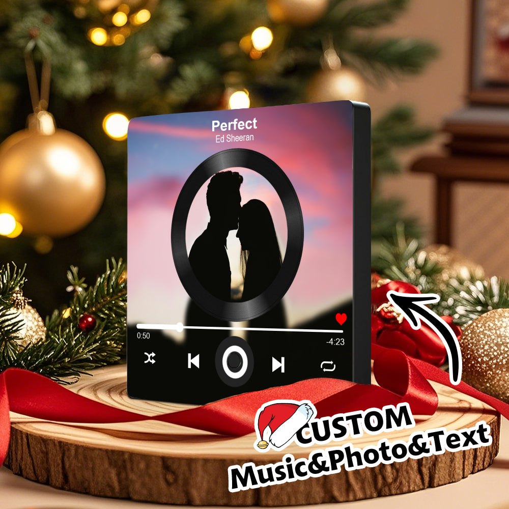 Custom Music & Photo Fridge Magnet | Personalized Gift for Couples | Special Occasions
