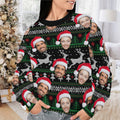 Personalized Gift Custom Ugly Christmas Sweater, Custom Face Crewneck Sweatshirt, Personalized Family Photo Sweater, Custom Gift for Men Women, Family Party Gifts Wool Sweater - LuthCreative