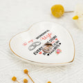 Personalized Heart Jewelry Dish - 'Our Love Story' Wife Gift - Wedding Heart Ring Dish - LuthCreative