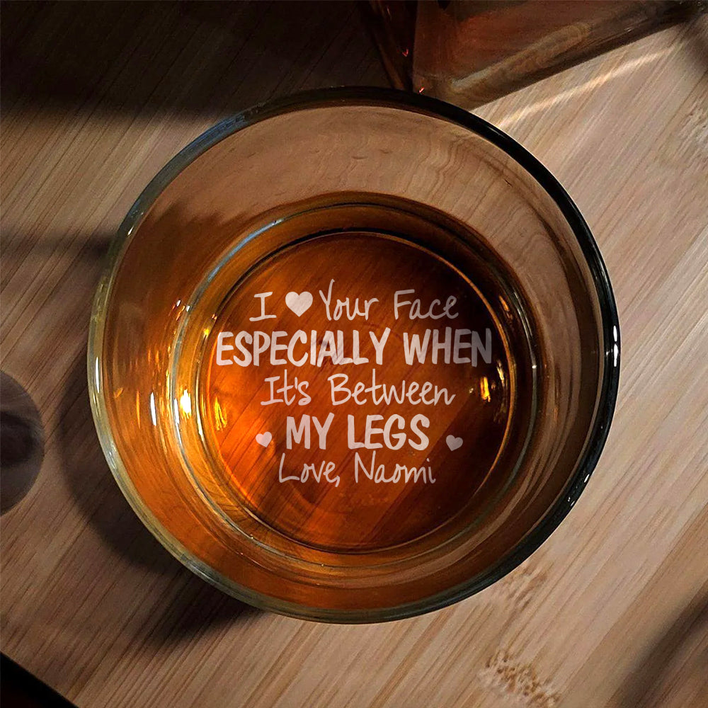 I Love It When You're Close to Me 11oz Glass - Bottom Engraving