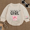 Baby Romper Long Sleeve Customize Nana's Girl Personalized Custom Babysuit - Gift For Baby - LuthCreative