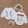 Baby Romper Long Sleeve Customize Personalized Custom Babysuit - Gift For Baby - LuthCreative