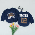 Baby Romper Long Sleeve Customize Football Babe Personalized Custom Babysuit - Gift For Baby - LuthCreative