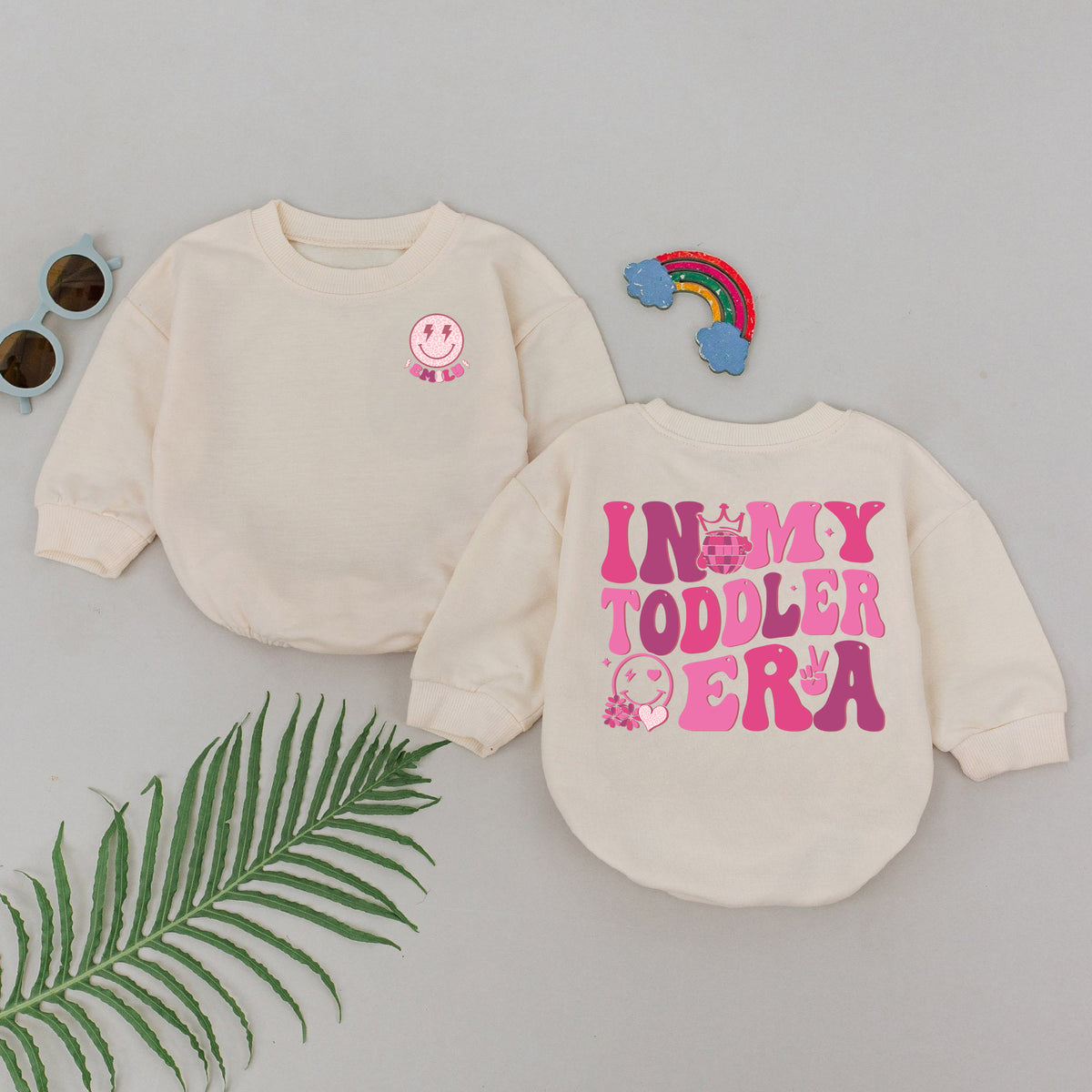 Baby Romper Long Sleeve Customize In My Toddler Era Personalized Custom Babysuit - Gift For Baby - LuthCreative