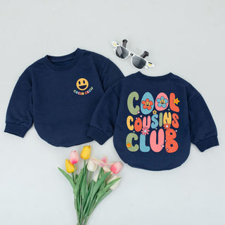 Baby Romper Long Sleeve Customize Cool Cousins Club Personalized Custom Babysuit - Gift For Baby