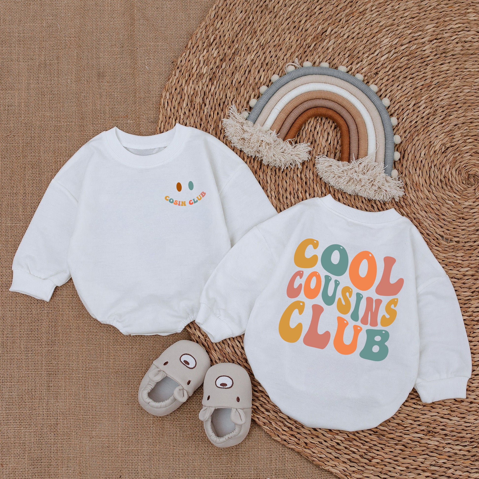 Baby Romper Long Sleeve Customize Cool Cousins Club Personalized Custom Babysuit - Gift For Baby - LuthCreative