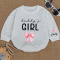 Baby Romper Long Sleeve Customize Daddy's Girl Personalized Custom Babysuit - Gift For Baby - LuthCreative