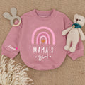 Baby Romper Long Sleeve Customize Mama's Girl Personalized Custom Babysuit - Gift For Baby - LuthCreative