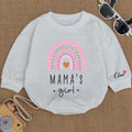 Baby Romper Long Sleeve Customize Mama's Girl Personalized Custom Babysuit - Gift For Baby - LuthCreative