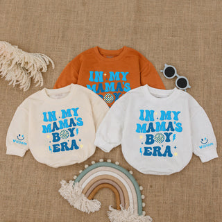 Baby Romper Long Sleeve Customize In My Mama's Boy Era Personalized Custom Babysuit - Gift For Baby