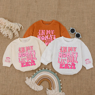 Baby Romper Long Sleeve Customize In My Moma's Lil' Girl Era Personalized Custom Babysuit - Gift For Baby