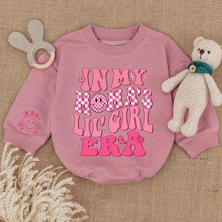 Baby Romper Long Sleeve Customize In My Moma's Lil' Girl Era Personalized Custom Babysuit - Gift For Baby