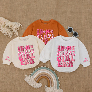 Baby Romper Long Sleeve Customize In My Mama's Girl Era Personalized Custom Babysuit - Gift For Baby