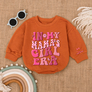 Baby Romper Long Sleeve Customize In My Mama's Girl Era Personalized Custom Babysuit - Gift For Baby