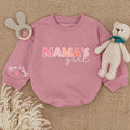 Baby Bodysuit Romper Long Sleeve Customize Mama's Girl Personalized Custom Babysuit - Gift For Baby & Mom - LuthCreative