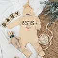 Custom Baby bodysuit and Hat set, Newborn set, Baby Shower Gift, Long Sleeve Bodysuit, Customized Name - LuthCreative