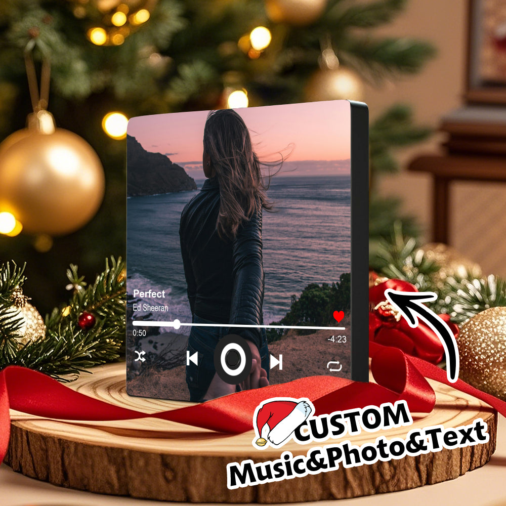 Custom Photo Fridge Magnet for Music Lovers | Personalized Wedding or Anniversary Gift
