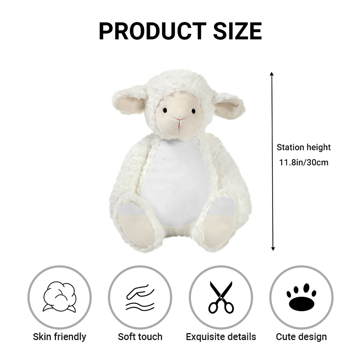 Custom Photo Plush Lamb for Grandma | Personalized "Pass Me To Grandma" Keepsake Gift
