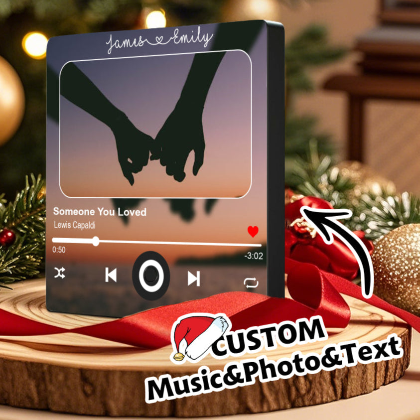 Custom Song & Photo Fridge Magnet | Personalized Couple's Music Keepsake | Love/Anniversary Gift
