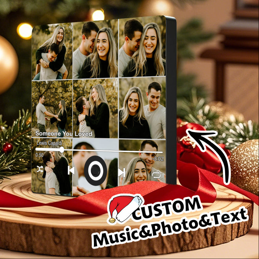 Custom Song & Photo Fridge Magnet for Couples | Personalized Music Keepsake Gift
