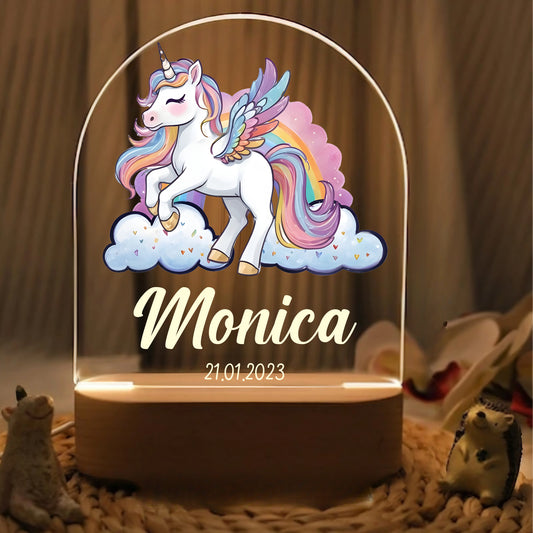 "Names in Unicorn Magic" Custom LED Night Light | Perfect Fantasy Gift - LuthCreative