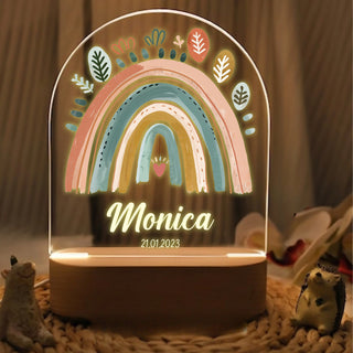 "Names in Rainbow Colors" Custom LED Night Light | Perfect Family Memory - LuthCreative