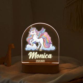 "Names in Unicorn Magic" Custom LED Night Light | Perfect Fantasy Gift - LuthCreative