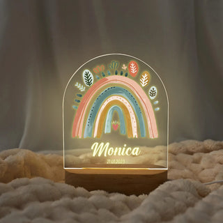 "Names in Rainbow Colors" Custom LED Night Light | Perfect Family Memory - LuthCreative