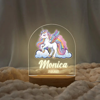 "Names in Unicorn Magic" Custom LED Night Light | Perfect Fantasy Gift - LuthCreative