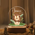 Custom Name with Safari Lion | Personalized Portrait Light | Valentine's Day & Family Gift | Adorable LED Night Lamp | Perfect Safari Gift - LuthCreative