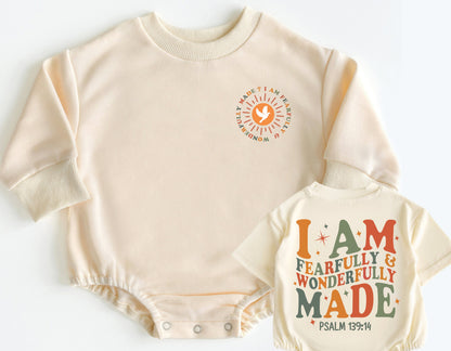 Precious & Loved: Personalized Psalm 139:14 Romper for Newborns (0-2Y) - LuthCreative