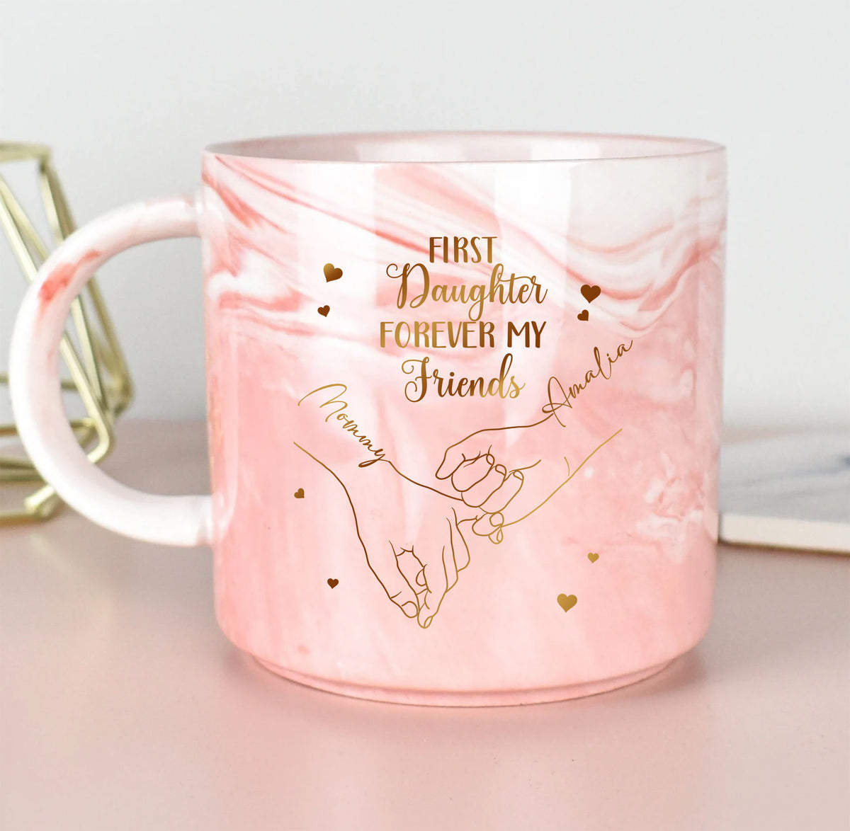 First My Daughter Forever My Friend - Gift For Mom Daughter - Personalized Custom
