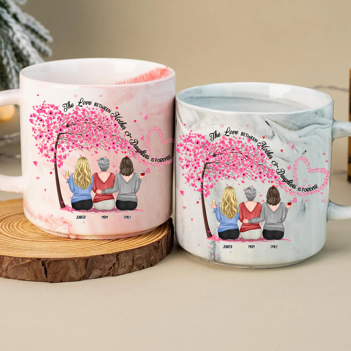 Forever Connected: A Marble Mug to Honor Mother-Daughter Relationships