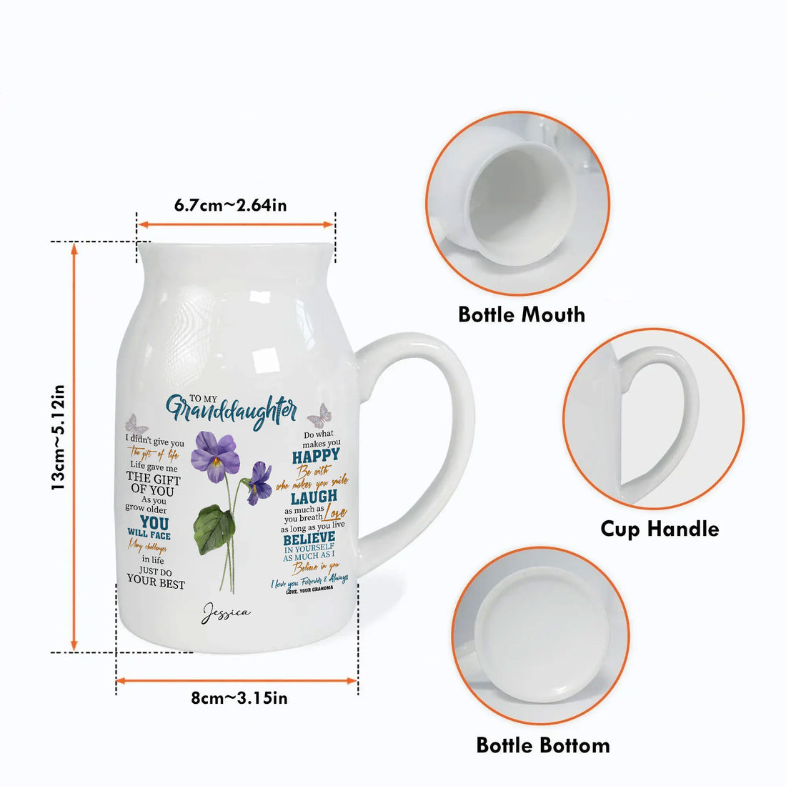 I Didn't Give You The Gift Of Life, Life Gave Me The Gift Of You. As You Grow Older, You Will Face Many Challenges In Life. Just Do Your Best. Do What Makes You Happy. Be With Who Makes You Smile. Laugh As Much As You Breathe, Love As Long As You Live. Believe In Yourself As Much As I Believe In You. I Love You Forever & Always, Love, Your Grandma