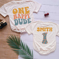 One Happy Dude Little Dude's First Outfit: Personalized Romper for Newborns - Short/Long Sleeve (0-2Y) - LuthCreative