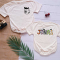 Customized Name with Halloween Spooky Style Personalized Baby Romper - Short/Long Sleeve (0-2Y) - LuthCreative