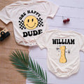 One Happy Dude Personalized Baby Romper - Short/Long Sleeve (0-2Y) - LuthCreative