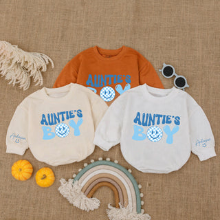 Baby Romper Customize Auntie's Boy - Personalized Custom Babysuit - Gift For Baby