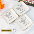 Personalized Ring Dish Enjoy The Next Chapter Customized Ceramic Jelwelry Tray - LuthCreative