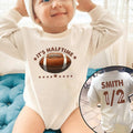 Baby Bodysuit Romper Long Sleeve Customize It's Halftime Personalized Custom Babysuit - Gift For Baby - LuthCreative