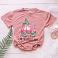 Custom Name First Christmas Personalized Baby Romper - Short/Long Sleeve (0-2Y) - LuthCreative