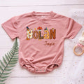 Customized Name Thanksgiving Personalized Baby Romper - Short/Long Sleeve (0-2Y) - LuthCreative