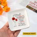 Personalized Ring Dish To My Granddaughter Never Forget That I Love You Customized Ceramic Jewelry Tray, Gift For Granddaughter, Wedding Gift - LuthCreative