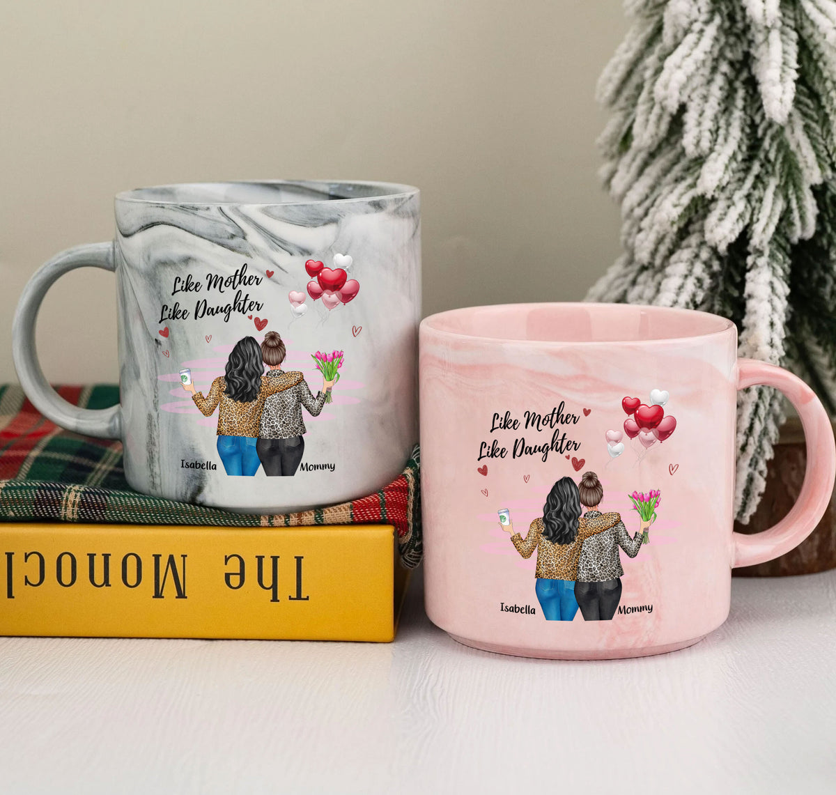 Mother Daughter Keepsake Marble Coffee Mug
